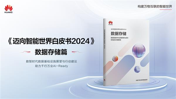 华为发布《迈向智能世界2024白皮书》数据存储篇(图1)