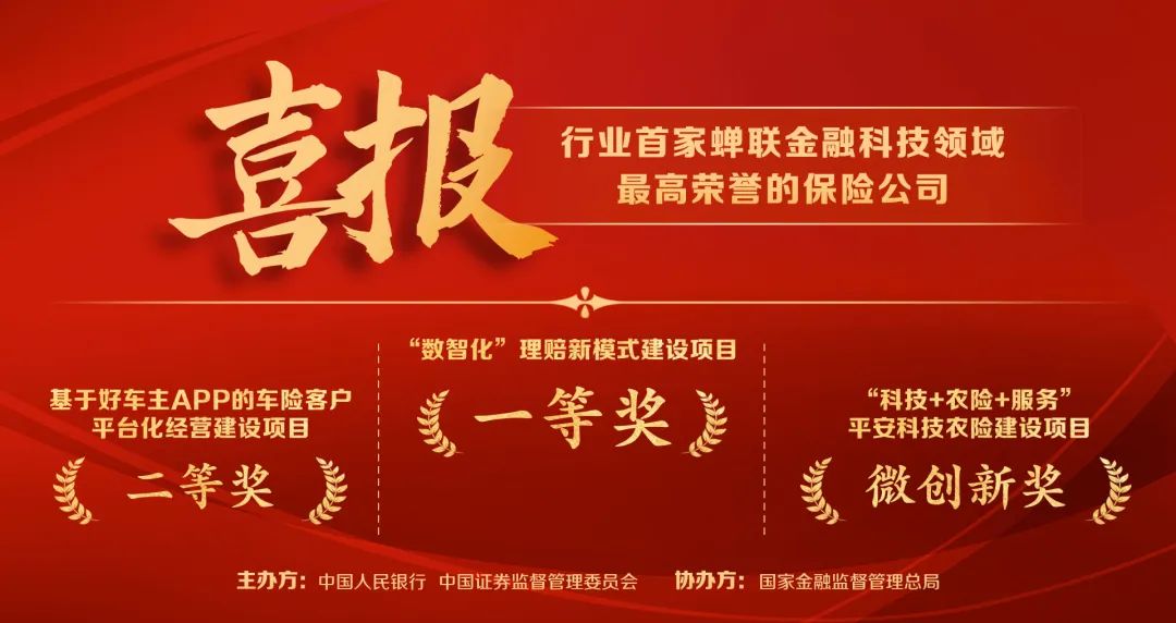 保险行业首家！平安产险再度荣获“金融科技发展奖一等奖”(图1)