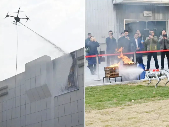 机构调研丨机器狗+无人机或成消防队标配装备这家公司推出“空地一体化”智能灭火平台公共安全行业大模型已落地应用(图1)